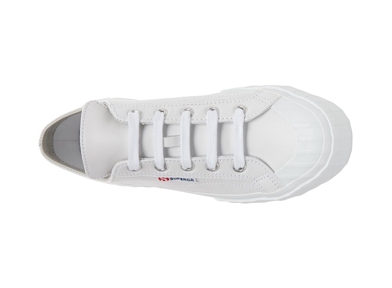 Superga Sneakers Womens - 2630 Cownappau Leather - White - SWVQD3594